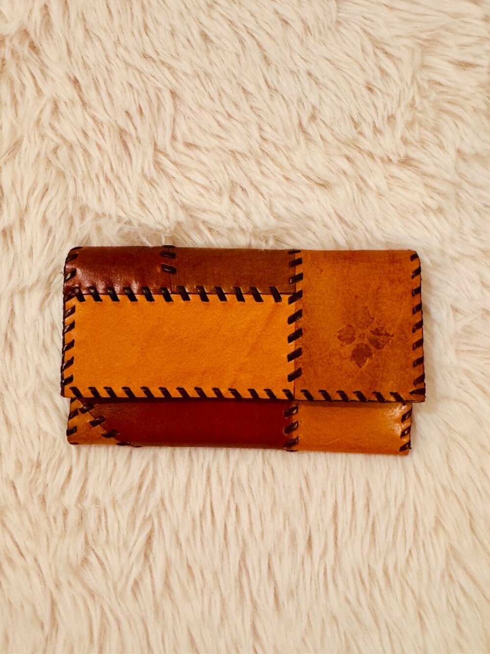Patricia Nash Trifold Leather Patchwork Wallet
